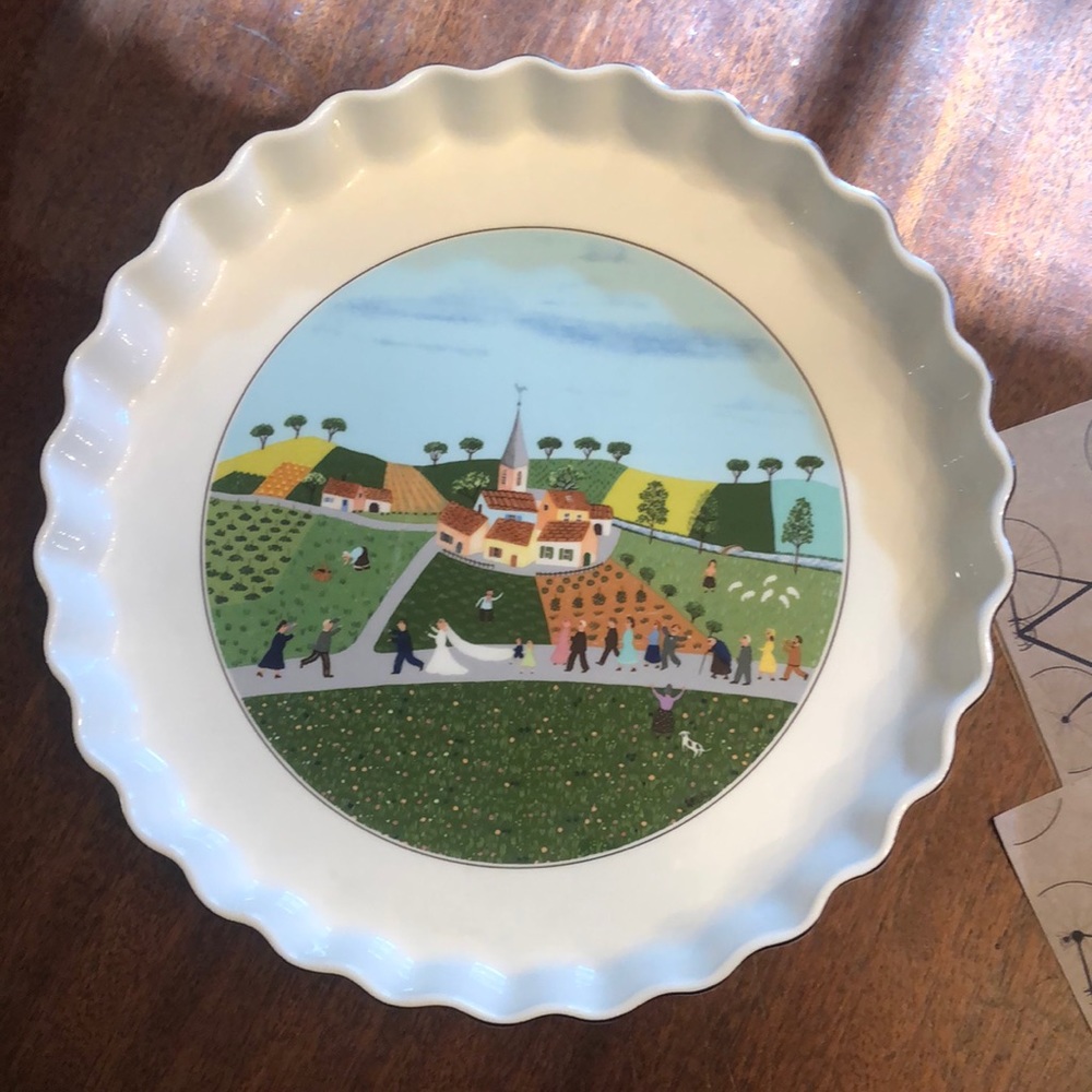 Villeroy and Boch wedding porcelain tart platter plate